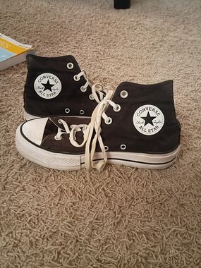 Converse Womens' Chuck Taylor All Star High Top Platform Sneakers - Black